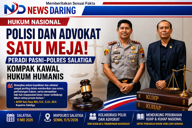 Polisi dan Advokat Satu Meja! PERADI PASNI–Polres Salatiga Kompak Kawal Hukum Humanis